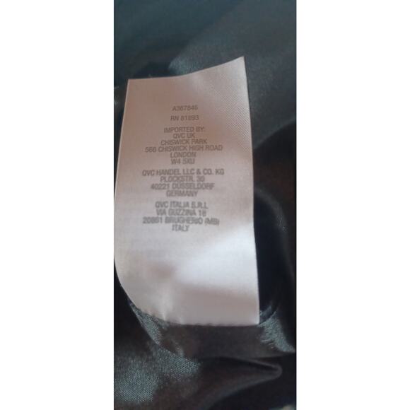 Dennis Basso Black & White Houndstooth Wool Blend Wrap Coat 20W Plus size - Picture 7 of 7